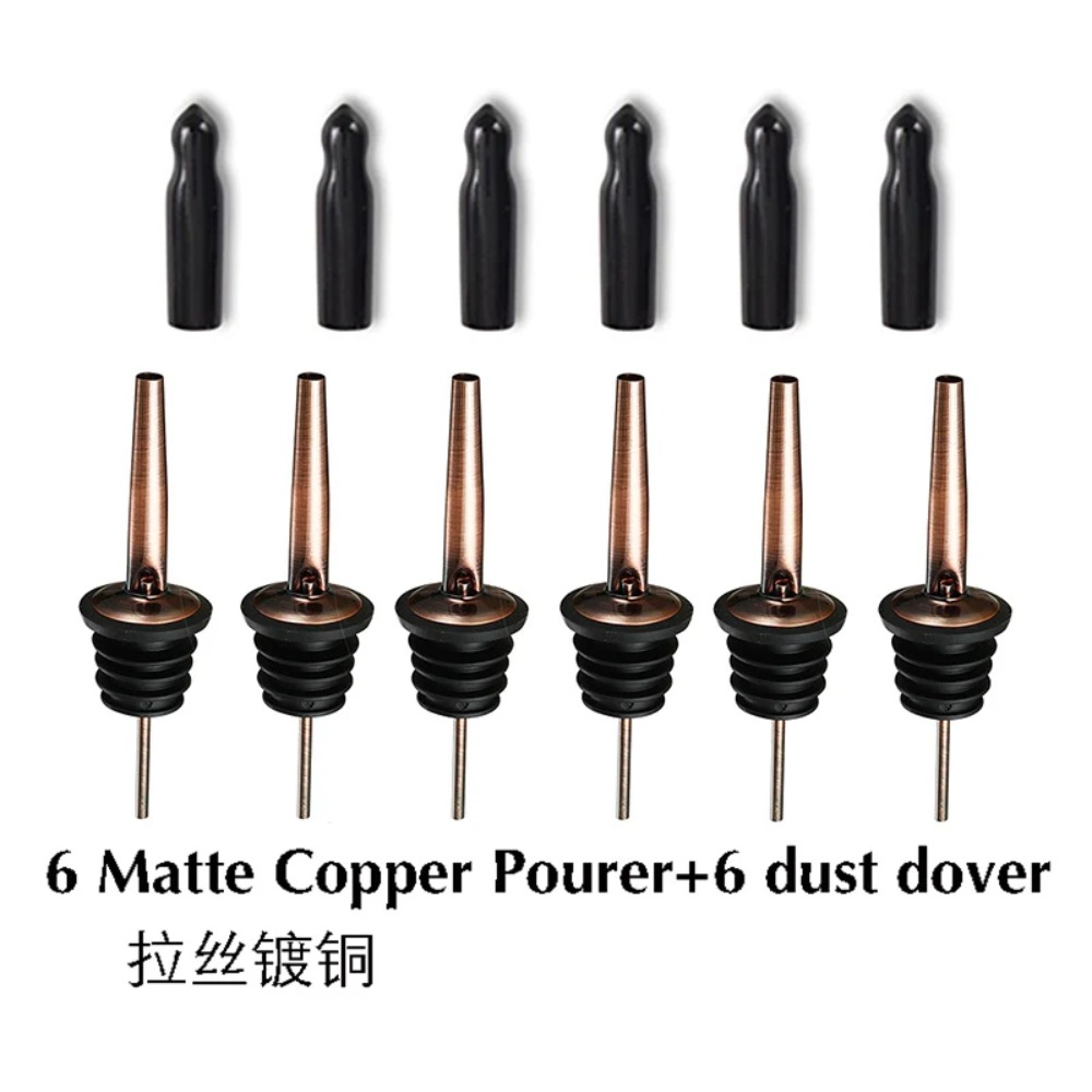 Bitters Bottle Set - 6 SZT. Stalowe Nalewaki do Wina